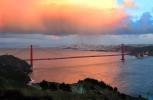 Golden Gate Bridge, Panorama, Sunset and Cumulus Cloud, CSFD05_146B