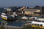 Pier-39, Fishermans Wharf, Blue and Gold Fleet, harbor, docks, Blud & Gold fleet, buildings, CSFD07_069