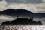 Alcatraz in the Mystical Fog and Clouds