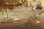 Waterfront, harbor, docks, piers, steamships, Historical San Francisco, 1878
