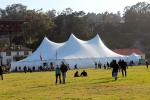 Tents, exhibits, Golden Gate Bridge 75th Anniversary, celebration