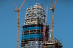 Salesforce Tower under Construction, 542 HC-L 18/36 Litronic luffing boom cranes, CSFD08_263