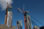 Salesforce Tower and 181 Fremont under Construction, Highrise, skyscraper, cranes, CSFD08_270