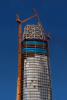 Salesforce Tower under Construction, cranes, 542 HC-L 18/36 Litronic luffing boom cranes, Highrise, skyscraper