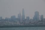 San Francisco Skyline 2018, smoke from the California Fires, haze, CSFD09_081