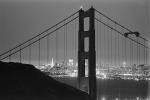 Nighttime on the Golden Gate Bridge, 1973, 1970s, CSFPCD0656_121