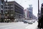 Buildings, Kress, 49 Mile Scenic Drive, Market Street, Cars, July 1960, 1960s, CSFV01P03_01