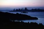 Tiburon, Belvedere, hills, skyline, early morning, Alcatraz, CSFV01P04_04