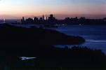 Tiburon, Belvedere, hills, skyline, early morning, Alcatraz, CSFV01P04_05