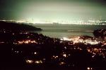 Tiburon, Belvedere, hills, skyline, evening, Alcatraz, 1970s, CSFV01P04_08