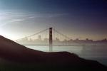Early Morning, sunrise, Golden Gate Bridge, hazey fog, CSFV01P06_12