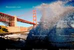Golden Gate Bridge Splash, Fort Point, CSFV01P08_16.1741