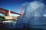 Golden Gate Bridge Splash, Fort Point, CSFV01P08_16