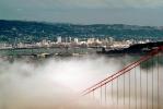 Golden Gate Bridge, old Bay Bridge, Oakland Skyline