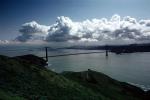 Golden Gate Bridge, Cityscape, Skyline, Buildings, Clouds, Marin Headlands, CSFV02P02_04