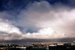 View from Potrero Hill, ominous clouds, drydock, dogpatch, rain, downpour, ships