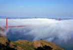 Golden Gate Bridge touched by the fog