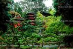 Pagoda, Hakone Japanese Tea Garden, building, detail
