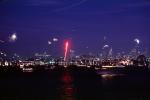 Fireworks filled skyline, Twilight, Dusk, Dawn, CSFV02P13_10