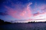 San Francisco Oakland Bay Bridge, Sunset, Sunclipse, dusk, dawn, twilight