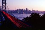 San Francisco Oakland Bay Bridge, Twilight, Dusk, Dawn, CSFV06P03_12