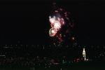 Fireworks, Boats, buildings, the Embarcadero, 50th anniversary party celebration for the Bay Bridge, CSFV06P13_15