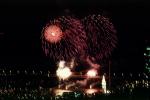 Fireworks, Boats, buildings, the Embarcadero, 50th anniversary party celebration for the Bay Bridge, CSFV06P14_05