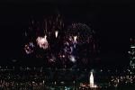 Fireworks, buildings, the Embarcadero, 50th anniversary party celebration for the Bay Bridge, CSFV06P14_13