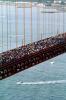 Crowded, People, 50th anniversary celebration, Golden Gate Bridge, May 24th, 1987, 1980s, detail