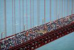 300,000 people, crowds, crowded, 50th anniversary celebration, Golden Gate Bridge, May 24th 1987, 1980s, CSFV07P07_15B