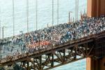 Crowded, People, 50th anniversary celebration, Golden Gate Bridge, May 24th, 1987, 1980s, detail, CSFV07P08_05