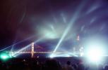 Spot Lights, nighttime, night, 50th anniversary celebration, Golden Gate Bridge, May 24th 1987, 1980s, CSFV07P09_19