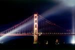 Spot Lights, nighttime, night, 50th anniversary celebration, Golden Gate Bridge, May 24th 1987, 1980s, CSFV07P10_18