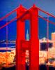 Golden Gate Bridge, Sunset, detail, CSFV07P15_10B