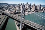 San Francisco Oakland Bay Bridge, The Embarcadero, SOMA, March 3 1989, 1980s, CSFV08P14_01