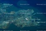 Hunters Point Naval Base, piers, docks, buildings, warehouses, CSFV09P15_09