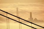 San Francisco Oakland Bay Bridge, Golden Gate Bridge, Coit Tower, Sunrise, detail, CSFV10P02_03