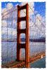 Golden Gate Bridge on crumpled paper, CSFV12P02_06B