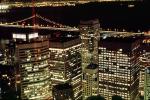 Night, Nighttime, City Lights, Buildings, Downtown-SF, downtown