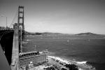 Fort Point, Golden Gate Bridge, Sonoma County, CSFV14P07_06BW