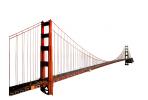 Golden Gate Bridge, photo-object, object, cut-out, cutout, CSFV14P10_04F