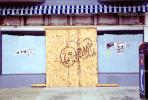 Graffiti, Face, Dilapitated Corner Market, CSFV16P13_02