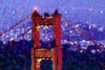 Golden Gate Bridge, Twilight, Dusk, Dawn, Paintography, CSFV17P05_01B