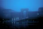 Palace of the Legion of Honor in the fog, Twilight, Dusk, Dawn, CSFV17P05_06