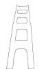 Golden Gate Bridge outline, line drawing, shape