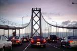 San Francisco Oakland Bay Bridge, Cars, Level-F Traffic, automobile, vehicles, CSFV19P02_07