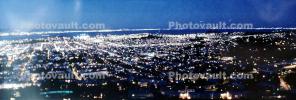 Cityscape, skyline, Night, Nighttime, Panorama, from Twin Peaks, CSFV19P04_17
