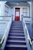 Purple Steps, Door, Porch, CSFV19P11_15