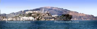 Alcatraz Island, Panorama, Angel Island, CSFV20P01_11B