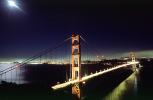 Golden Gate Bridge, night, nighttime, moon, skyline, CSFV21P01_11
